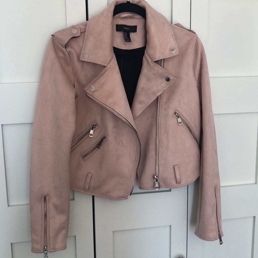 Light pink/tan biker jacket never worn